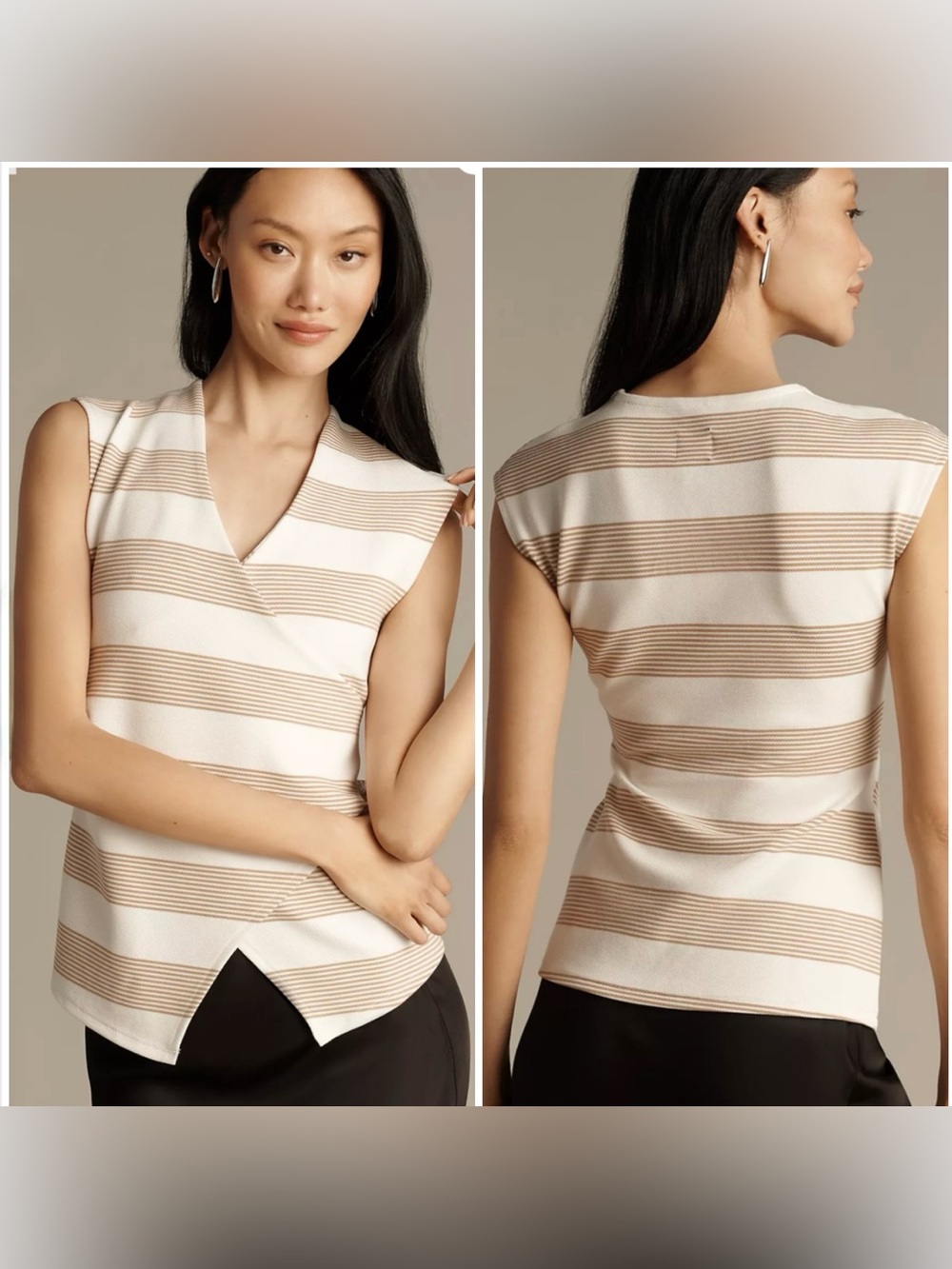 Maeve Sleeveless V-Neck Wrap Top